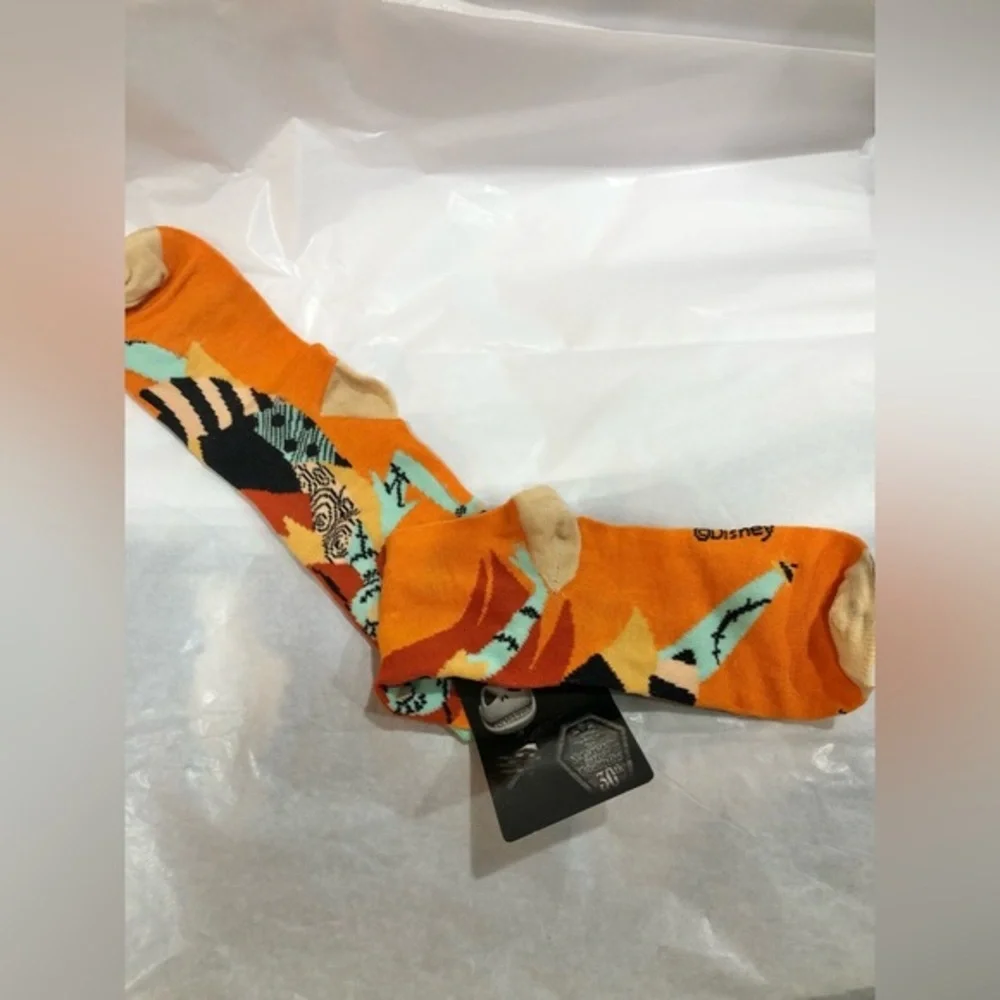 Disney’s Tim Burton’s Nightmare on before Christmas orange halloween‎ socks new